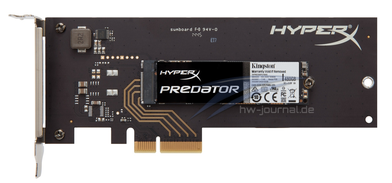 Kingston HyperX x4 PCI Express SSD 1